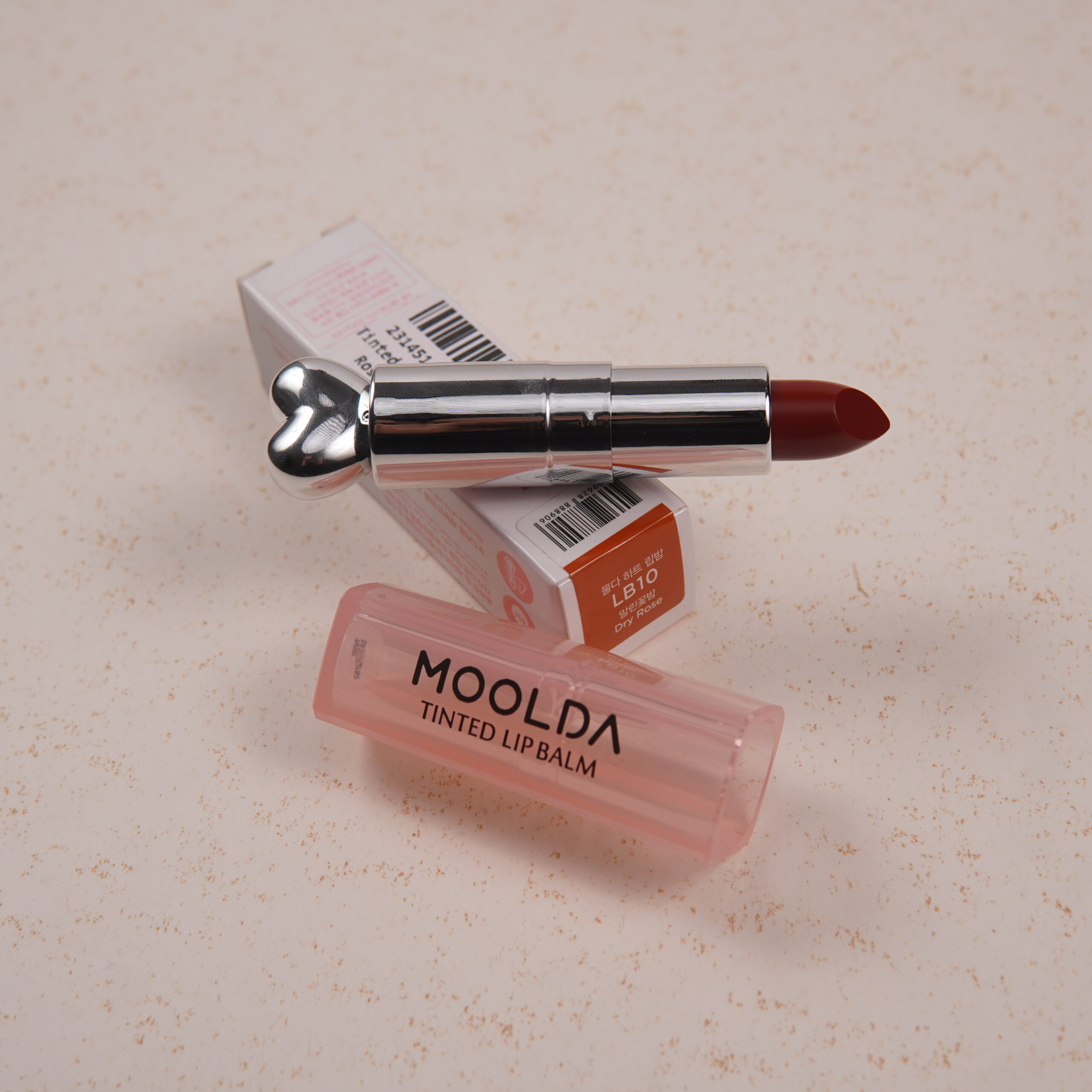 1767953227311moolda-tinted-lip-balm-dry-rose-lb10-3g.jpg MOOLDA Tinted Lip Balm (Dry Rose) LB10 3g - Image 1