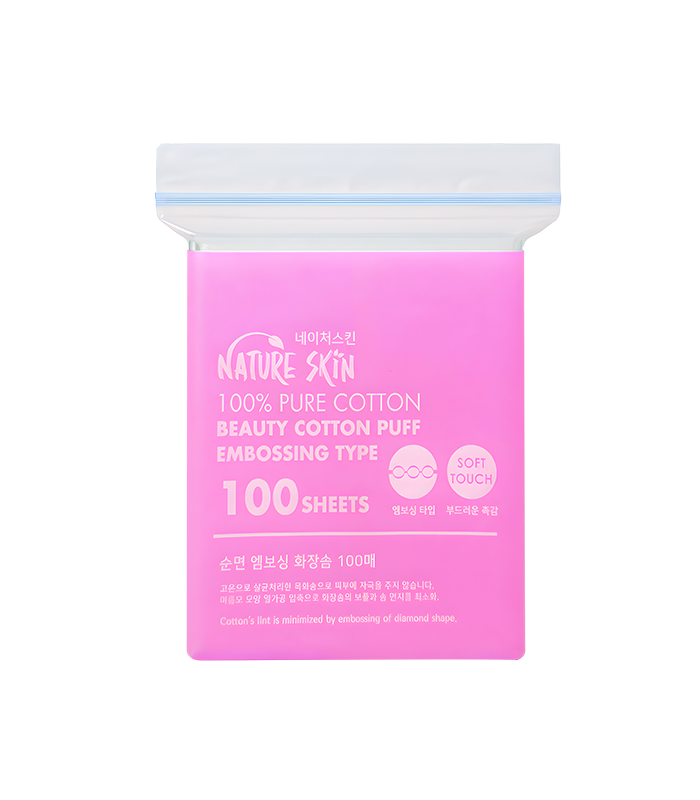 1777627857950nature-skin-embossing-beauty-cotton-puff-100-sheets.jpg Nature Skin Embossing Beauty Cotton Puff – 100 Sheets - Image 1